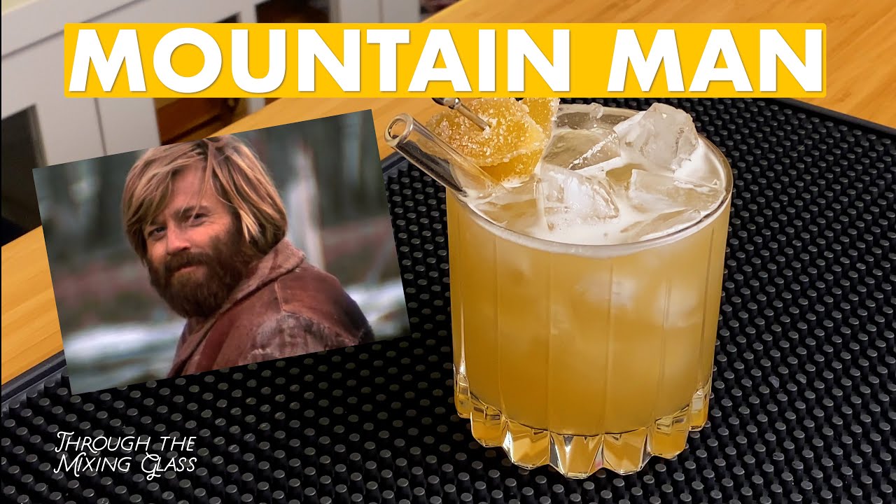 Summer Whiskey Sour Riff Mountain Man Cocktail Recipe Through the Mixing Glass YouTube