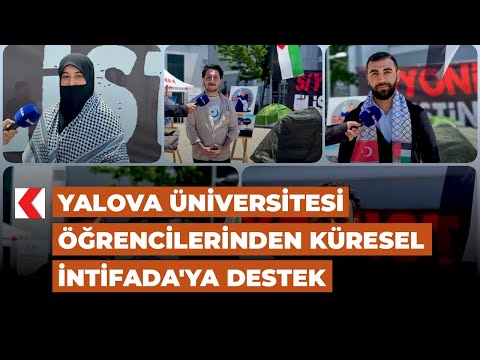 Yalova Üniversitesi öğrencilerinden Küresel İntifada'ya destek