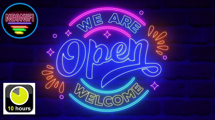 We Are Open Neon Sign - 10 Hours - 4K - OLED Safe - No Burn-in