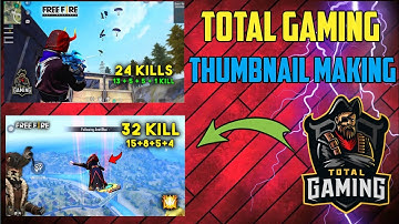 How To Make Thumbnail Like Total Gaming। AjjuBhai Thumbnail Making