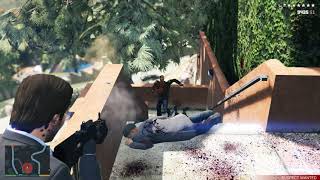 GTA 5  Miguel Madrazo's Mansion Shootout + Six Star Escape