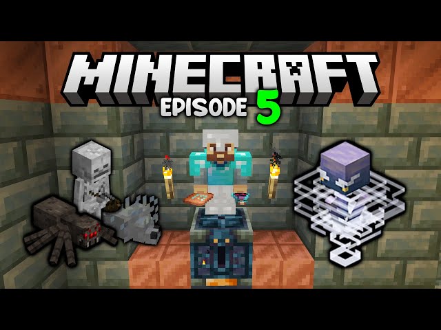 Battling my 1st Minecraft TRIAL CHAMBER! | Let's Play Minecraft Survival Ep.5 class=