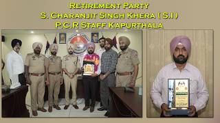 🔴 Live | Retirement Party S. Charanjit Singh Khera (S.I) P.C.R Staff Kapurthala
