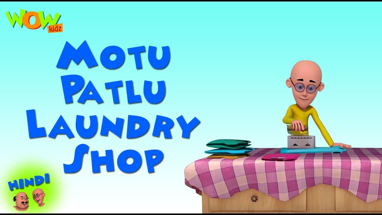 Motu Patlu Laundry Shop  Motu Patlu in Hindi  3D Animation Cartoon for Kids  As on Nickelodeon
