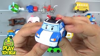 Learning Construction Vehicles Names for kids with Proro Tayo Poli Thomas Tomica Car Toys [KOR]