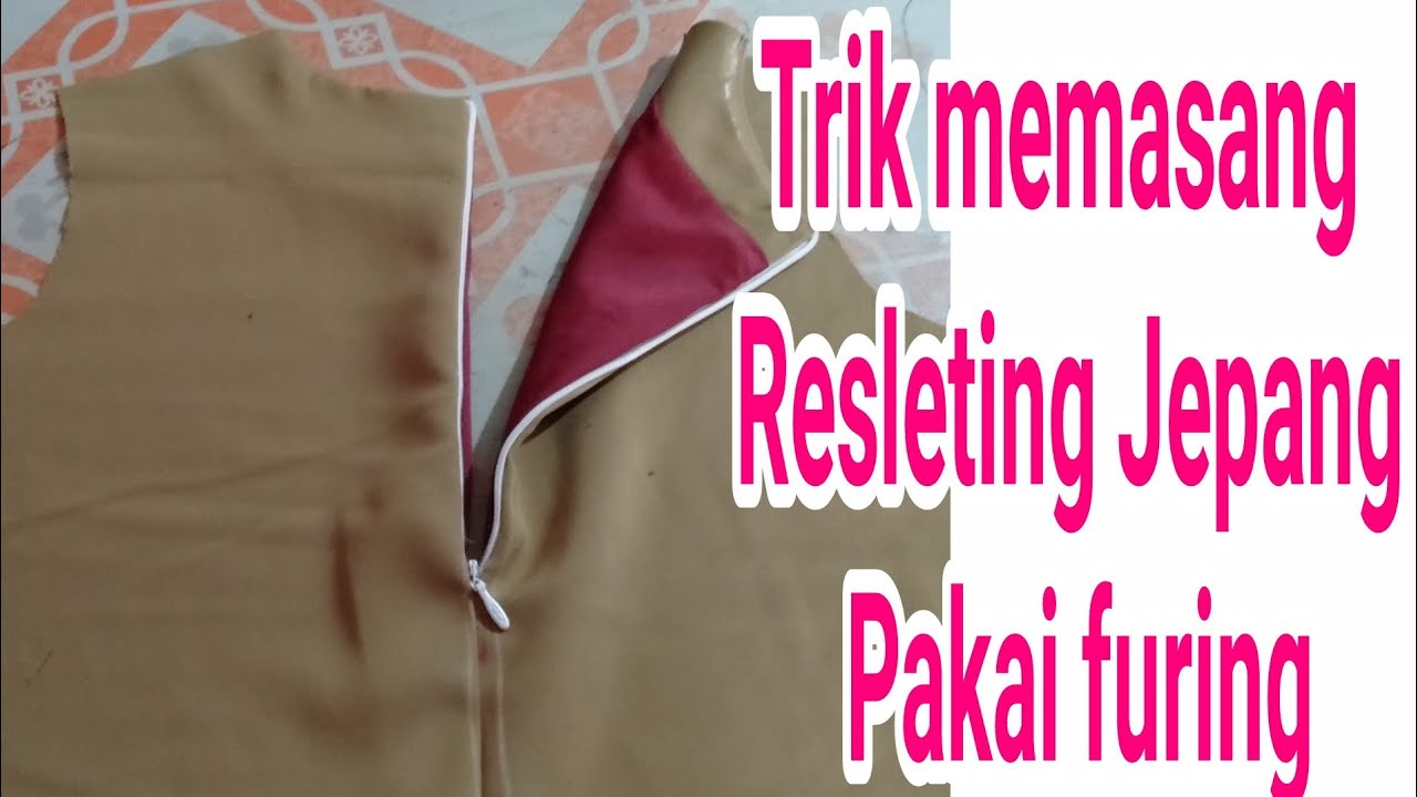  Cara Memasang Resleting  Jepang Pada Baju Berfuring GTK Guru