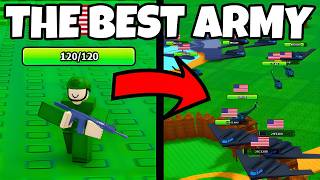 Building the MOST OP and BEST ARMY in Roblox Mini War screenshot 5