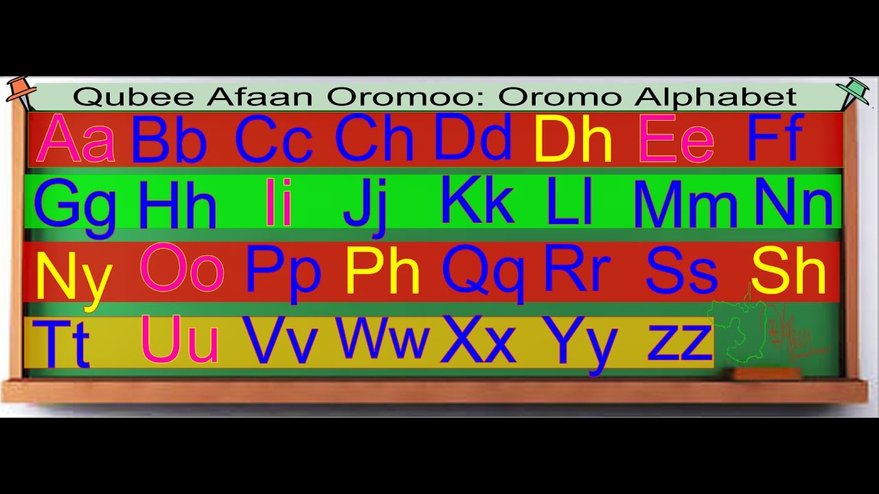  Oromo Alphabet Learning-Qubee Afaan Oromoo Baratiisa