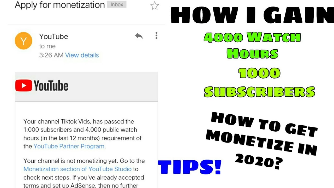 Youtube 4000 Hours 1000 Subscribers Off 54