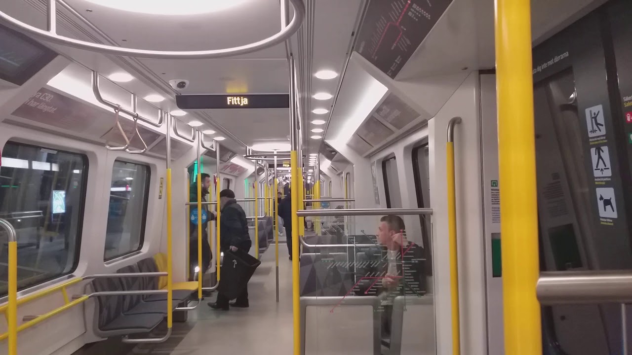 Resan Med C30 Tunnelbana 2309+2306 Från Masmo Till Alby.