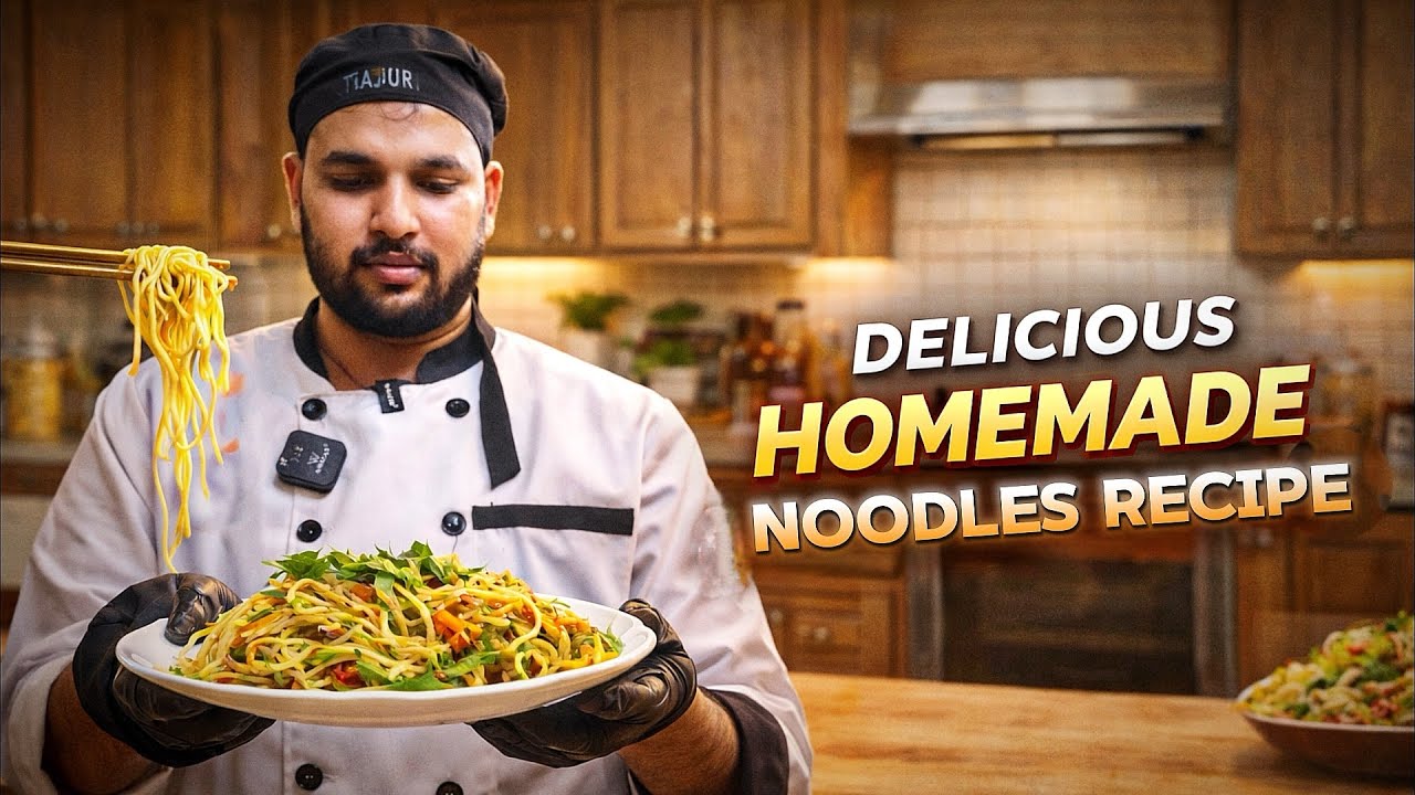 No More Packet Noodles! Try This Easy Homemade Noodles 🍜