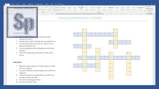 Word - Cómo hacer un crucigrama en Word. Tutorial en español HD screenshot 3