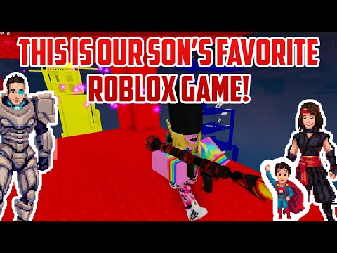 This is our son's FAVORITE Roblox game | Roblox Tower Battle