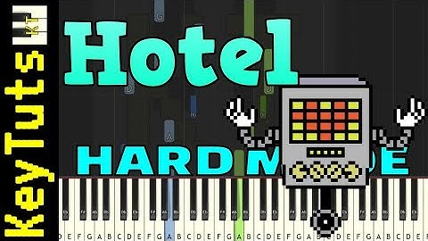 Learn to Play Hotel from Undertale - Hard Mode [Piano Tutorial] (Synthesia)