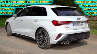 2024 Audi S3 Sportback TFSI Quattro equipped with Akrapovic Exhaust (333 PS) TEST DRIVE