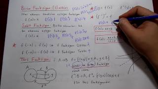 Fonksiyonlar Konu Anlatımı Dgs-Ales-Tyt-Kpss