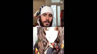 Adore Delano in Jared Leto’s instagram live (April 10th)