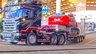 RC Truck Action as it´s BEST! MAN! Scania! MB Arocs! Trailer! Transportation! Friedrichshafen 2016!