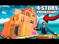 4 STORY Floating BOX FORT Prison ESCAPE Prank! 50FT TALL SCARY 😱📦