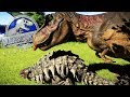 EL ULTIMO TIRANOSAURUS REX DEL PARQUE DE DINOSAURIOS JURASSIC WORLD Evolution ABlistering