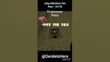Claim Your FREE Kit on play.nebulamc.fun 💎#short#minecraftserver #sharpness #denileishere #viral#op