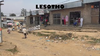 Walking the streets of ButhaButhe, Lesotho