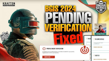 PROFILE UNDER VERIFICATION | PROFILE UNDER VERIFICATION PROBLEM BGIS 2024 | IN GAME QUALIFIERS INFO