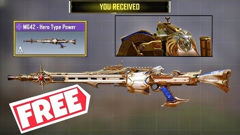 HOW TO GET FREE EPIC MG42 HERO TYPE POWER SKIN IN COD MOBILE X SEVEN DEADLY SINS KNIGHTS PATH CODM