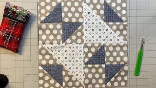 Old maids puzzle quilt block tutorial