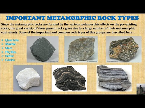 Types of Metamorphic Rocks | Hindi | Part-5 | Engineering Geology ...