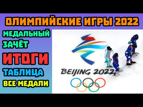 Итоговый Медальный Зачет Олимпиады 2022 в Пекине | Таблица Медалей | Олимпийские игры
