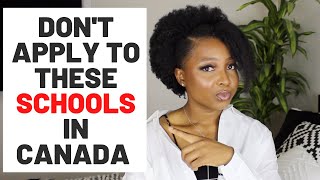 SCHOOLS TO AVOID AS AN INTERNATIONAL STUDENT | YOUR WORK PERMIT WILL BE REJECTED