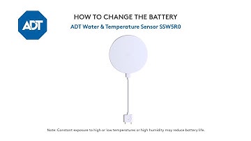 Changing the battery in your ADT Water & Temperature Sensor - SSW5R0