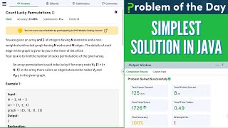 Famous Count Lucky Permutations GFG Practice POTD || GFG POTD Solution in Java Net Worth