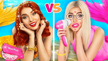 Tiên Cá Giàu vs Nghèo! Màn Lột Xác Vui Nhộn Của Tiên Cá | Bữa Tiệc Bể Bơi Tiên Cá với RATATA POWER