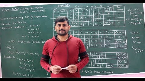 11 - Introduction to Linear Programming Problems and simplex method - Module 2 - OR by GURUDATT.H.M.