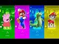 Pappe pig 🆚 Mario 🆚 Tom Lizard 🆚 Marshall 🪩 Tiles Hop edm rush 