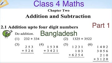 Chapter 2 | Addition & Subtraction | Part 1 | Class 4 elementary Maths | Bangladesh | English Medium