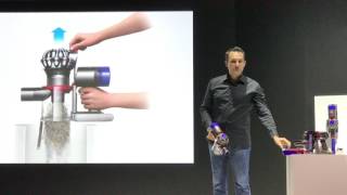 Dyson V7 静音比較＋ゴミ捨て機能デモ