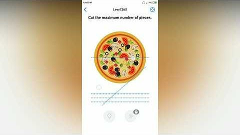 Easy Game - Cut the maximum number of pieces - Level 260 solution