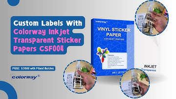 ✨ Personalize Your Sprays: Custom Bottle Labels with Inkjet Transparent Sticker Paper CSF004! 🚿