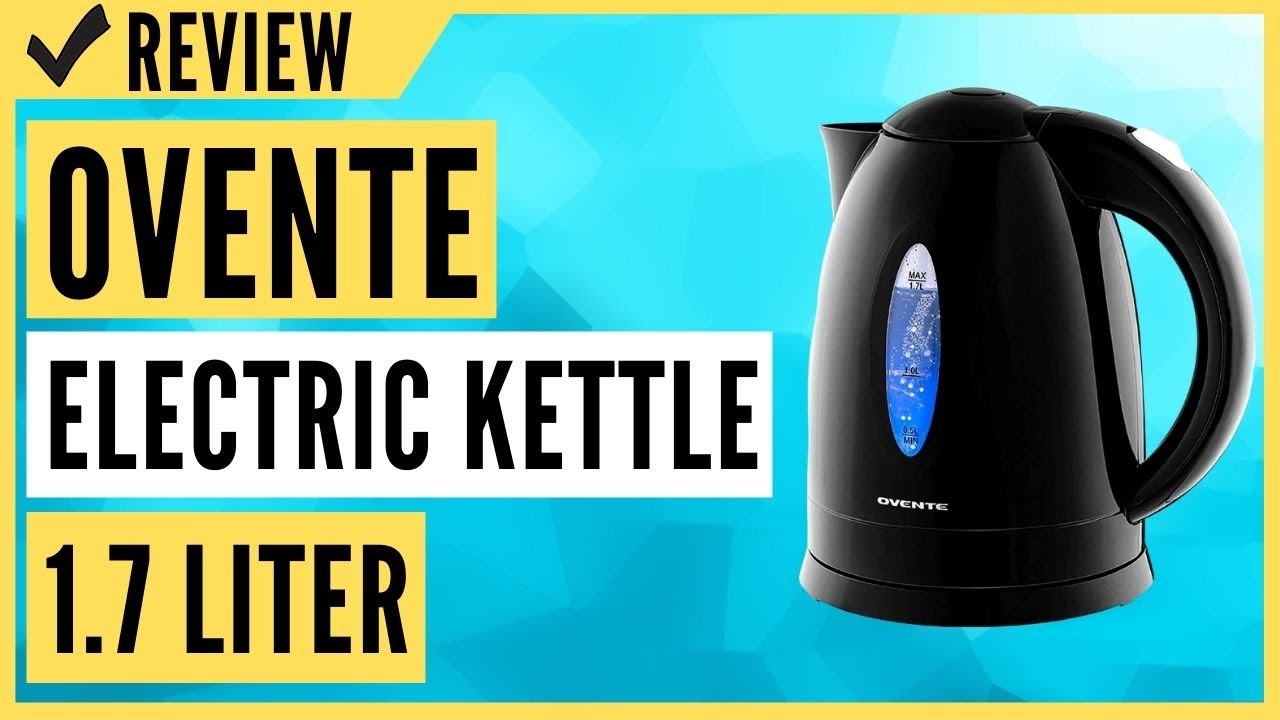  OVENTE Electric Kettle, Hot Water, Heater 1.7 Liter