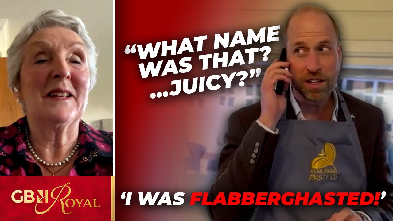 Prince William leaves Cornwall resident 'FLABBERGHASTED' with heart-warming pasty surprise