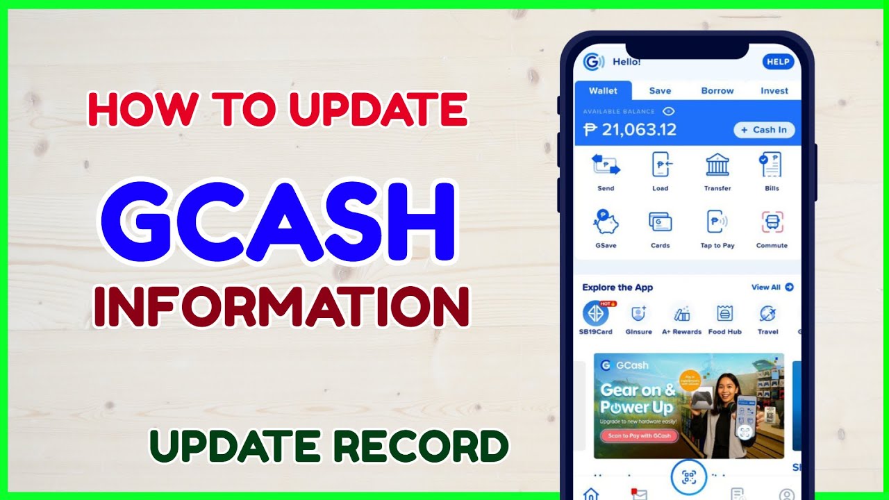 GCash Update Record - Paano Mag update ng Information sa GCash Profile?