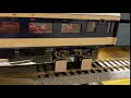 鉄道模型 カツミ 581系 インサイドギア車の車輪から火花が散る。
