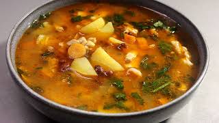 Беру БАНКУ ФАСОЛИ и готовлю ГЕНИАЛЬНЫЙ суп! Быстро и из простых продуктов! Безумно вкусный!