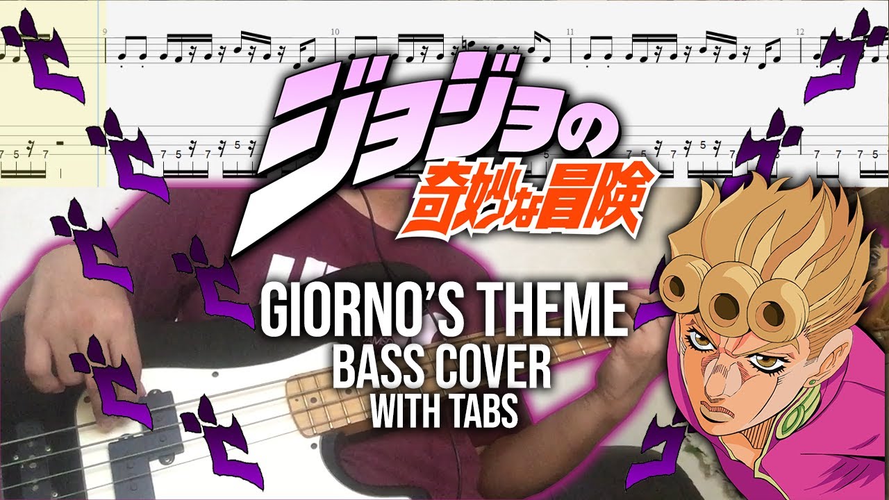 Bass theme. Il Vento d'Oro обложка. Giorno Theme Tabs. Giorno Giovanna Theme Guitar Tutorial. BGM - giorno Theme.