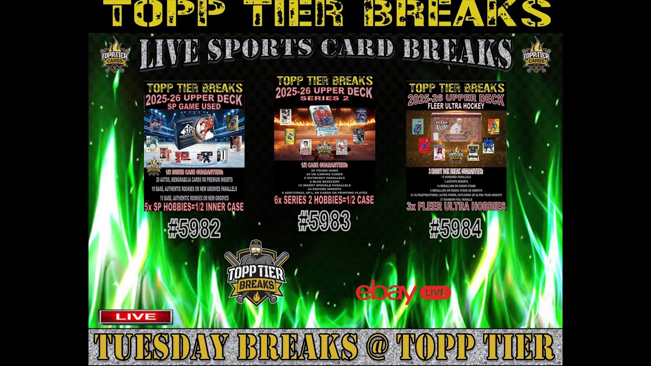 TUESDAY NIGHT BREAKS - 2025-25 UPPER DECK SPGU, SERIES 2, AND FLEER ULTRA