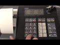 Casio SE-G1 how to program the receipt message on the ...