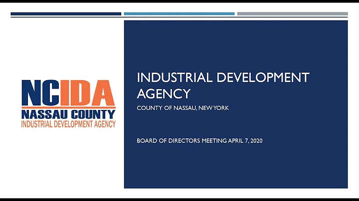 NCLEAC/NCIDA Board Meeting April 7, 2020